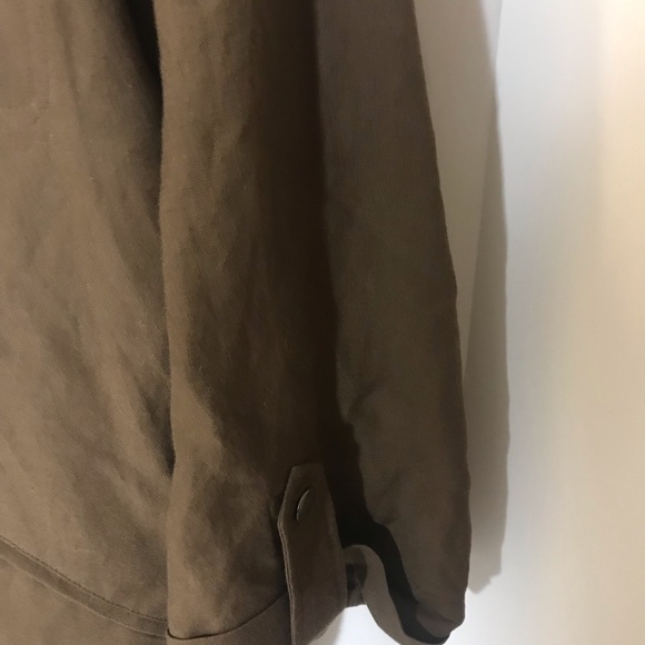 Christopher & Banks jacket size xl linen rayon brown office core busines… - Picture 6 of 10